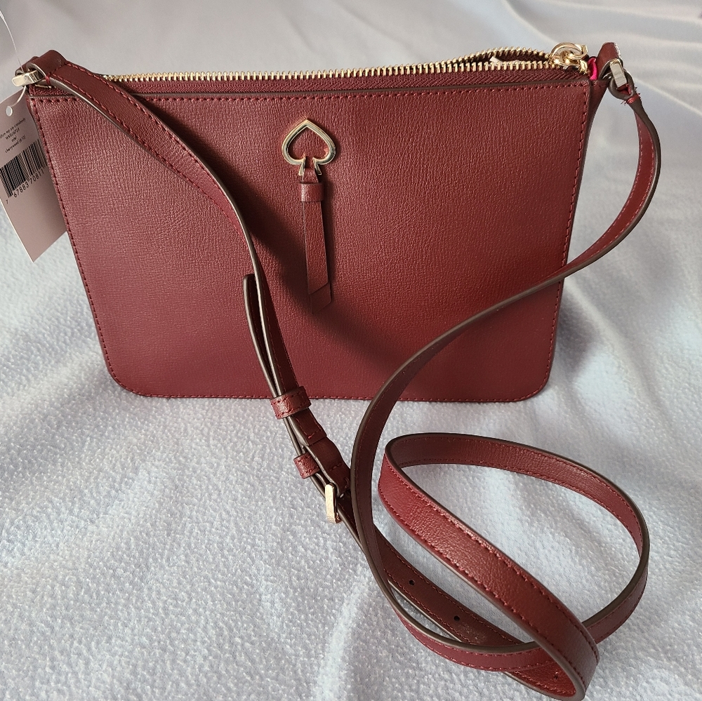 Kate Spade Adel Cherrywood Med Top Zip Crossbody